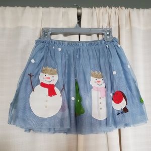 Mini Boden girls tulle Christmas skirt NWOT